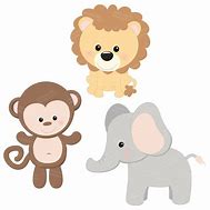 Image result for Jungle Animals Baby Shower Clip Art