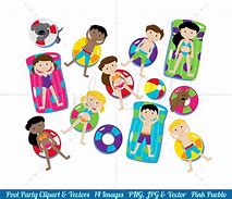 Image result for Pool Party Invitations Clip Art