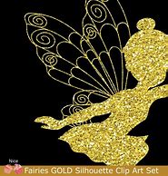 Image result for Gold Fairy Silhouette