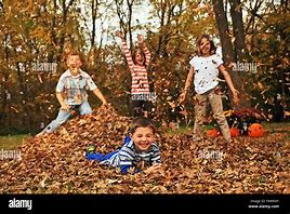 Image result for Kids Playing Fall