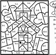 Image result for Subtraction Coloring Drawings