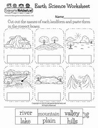 Image result for Science Worksheets On Earth Resource for Kg