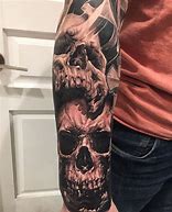 Image result for Skull Forearm Sleeve Tattoo