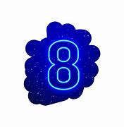 Image result for Neon Glow Number 8