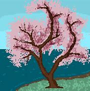 Image result for Pixel Cherry Blossom Tree