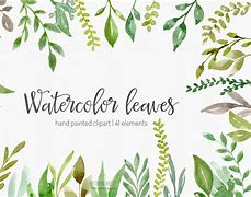 Image result for Watercolor Leaf Clip Art