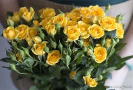 Image result for yellow spray roses bouquet