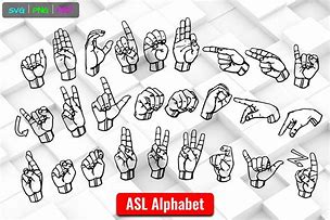 Image result for ASL Alphabet Cartoon SVG