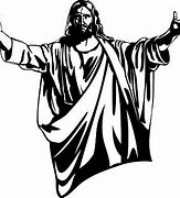 Image result for Black and White Clip Art of Jesus