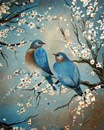 Image result for Watercolor Two Birds Branch Painting