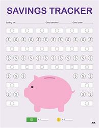 Image result for Savings Tracker Printable