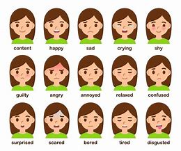 Image result for Cartoon Girl Emotions