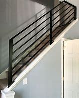 Image result for Black Aluminum Stair Railing