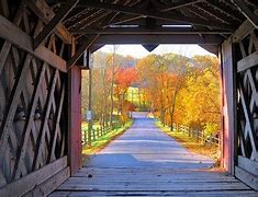 Image result for Ashland Covered Bridge in Autumn