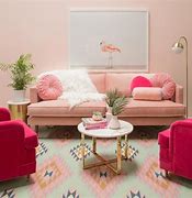 Image result for Living Room Pink Pastel