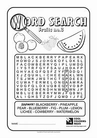 Image result for Word Search and Number Coloring Sheets