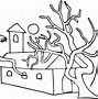 Image result for Coloring Book Scary Tree