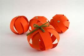 Image result for Paper Pumpkin Garland