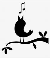 Image result for Bird Singing On Branch in Silhouette