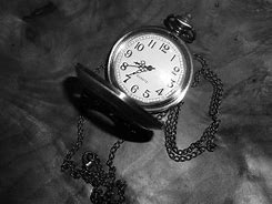 Image result for Pocket Watch Black and White