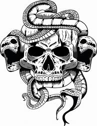 Image result for Black and White Skull Drawings