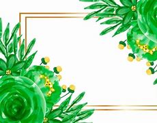 Image result for Green Flower Frame HD