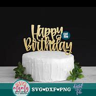 Image result for Happy 50th Birthday Cake Topper SVG