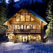 Image result for Winter Log Cabin Desktop Wallpaper