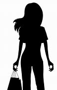 Image result for Girl with Shopping Bags Clip Art