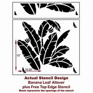 Image result for Banana Tree Leaf Stencil