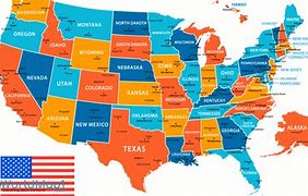 Image result for United States Map with Full Name