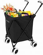 Image result for Collapsible Grocery Cart with Wheels