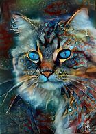 Image result for Whimsical Cat Paintings