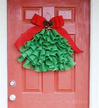 Image result for Christmas Ribbon Hanging Decorations