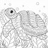 Image result for Turtle Coloring Pages for Toddlers