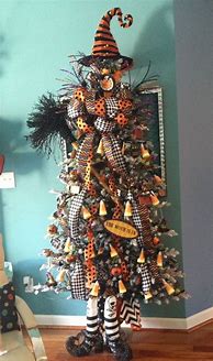 Image result for Decorated Halloween Trees