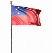 Image result for Samoan Flag On Pole