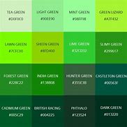 Image result for Green Shades Light to Dark