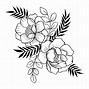 Image result for Transparent Drawing Brown Flowers