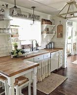 Image result for French Whitewashed Country Farmhouse Kitchen