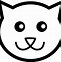 Image result for Cat Face Outline Clip Art