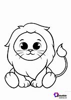 Image result for Cute Baby Lion Coloring Pages