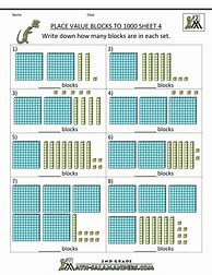 Image result for Place Value Match Worksheet 2nd Grade