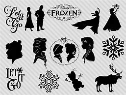 Image result for Frozen SVG Black and White