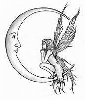 Image result for Fairy and Moon Tattoos