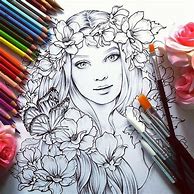 Image result for Adult Coloring Pages Wild Flowers