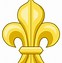 Image result for Gold Fleur De Lis with Black Background