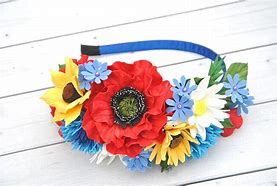 Image result for Baby Poppy Flower Headband