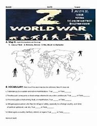 Image result for World War Z Worksheet