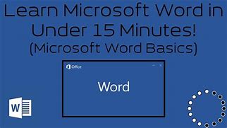 Image result for Learn the Basics of Microsoft Word Online